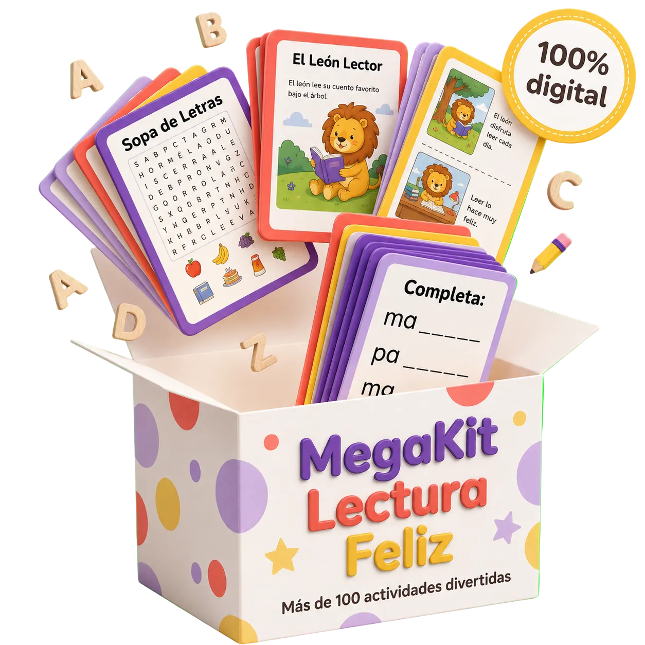 Tu hijo aprenderá a leer jugando | +100 actividades